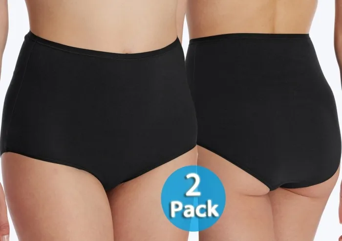 2er Pack Damen Maxislip SCHIESSER 95/5 - schwarz 2er Pack Damen Maxislip SCHIESSER 95/5 - schwarz