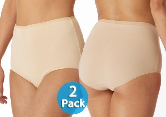 2-Pack Women's Maxi Brief SCHIESSER 95/5 - sand