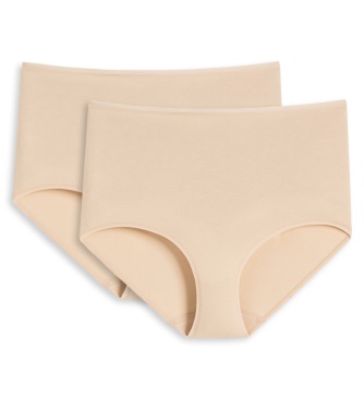 2-Pack Women's Maxi Brief SCHIESSER 95/5 - sand