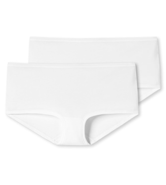 2-Pack Women's Boyshorts SCHIESSER 95/5 - white