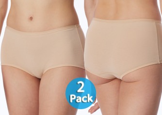 2-Pack Women's Boyshorts SCHIESSER 95/5 - sand