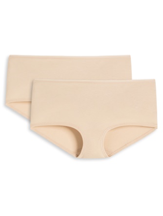 2-Pack Women's Boyshorts SCHIESSER 95/5 - sand