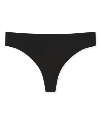 Damen String SCHIESSER Invisible Soft - schwarz