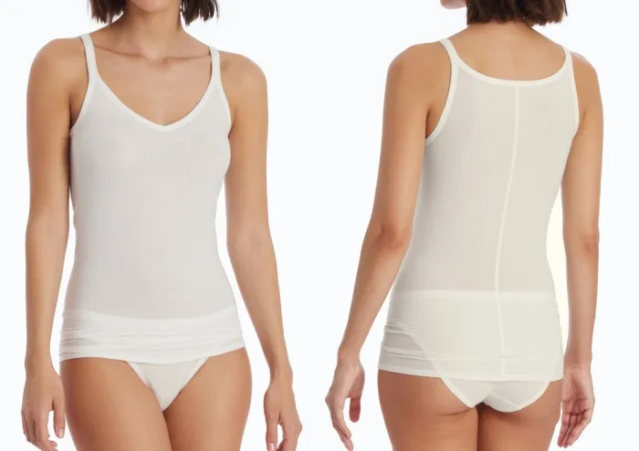 Damen Spaghetti-Top SCHIESSER Personal Fit - naturweiß