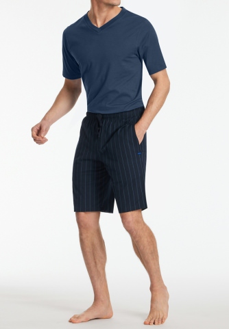 Men's Lounge Trousers SCHIESSER Mix & Relax - blue striped