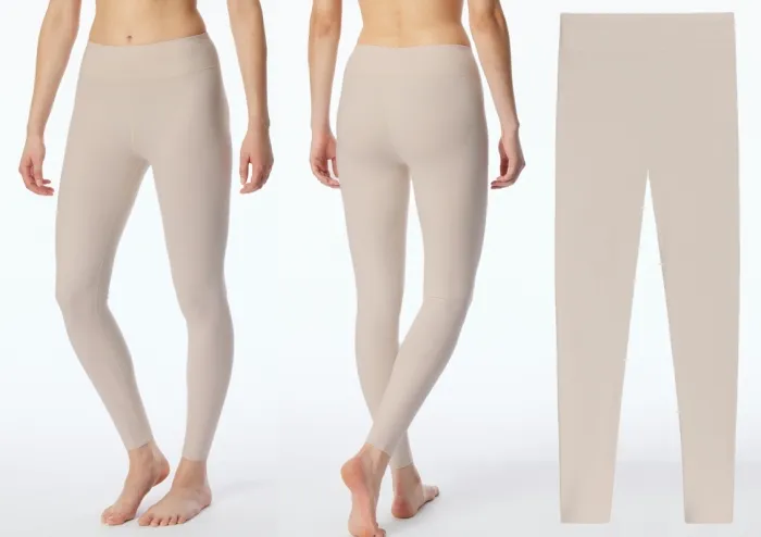 Ladies' Long Johns SCHIESSER Invisible Soft Warming - sand