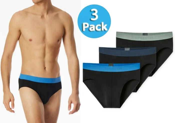 3er Pack Männer Rio-Slip SCHIESSER 95/5 - schwarz 3er Pack Männer Rio-Slip SCHIESSER 95/5 - schwarz