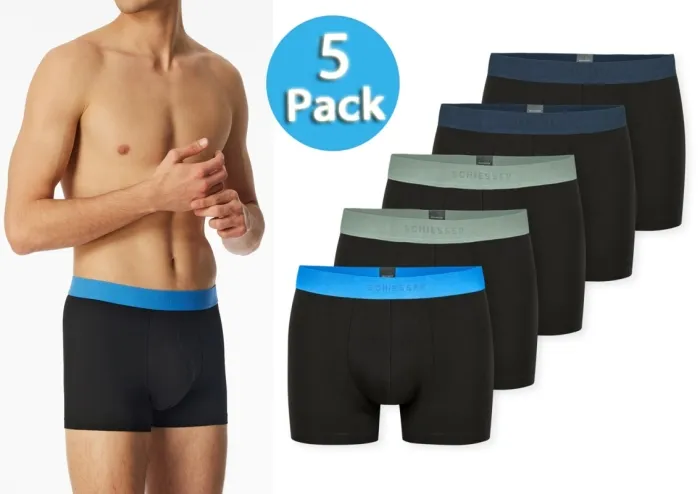 5er Pack Herren Shorts SCHIESSER 95/5 - schwarz 5er Pack Herren Shorts SCHIESSER 95/5 - schwarz