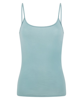 Damen Spaghettitop SCHIESSER Luxury - Mineral-Grn