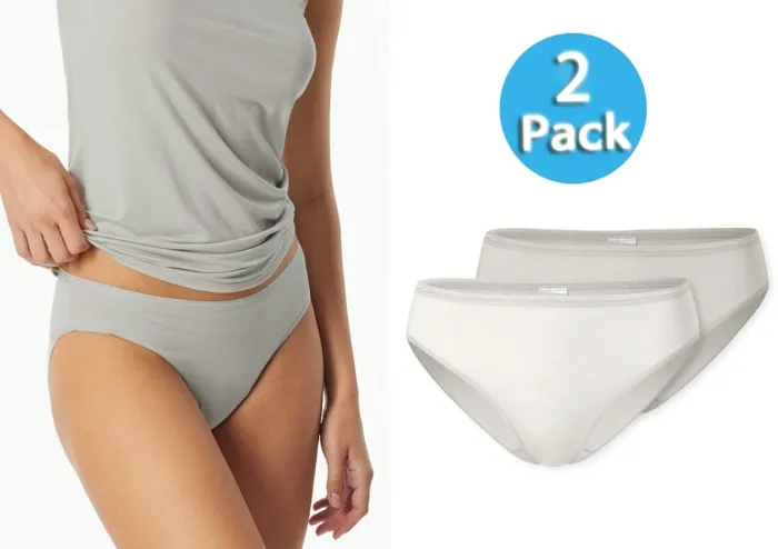 2er Pack Damen Tai-Slips SCHIESSER Modal Essentials - sand und grau-jaspe 2er Pack Damen Tai-Slips SCHIESSER Modal Essentials - sand und grau-jaspe