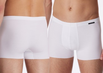 Mnner Shorts SCHIESSER Laser Cut - wei