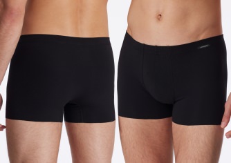 Mnner Shorts SCHIESSER Laser Cut - schwarz