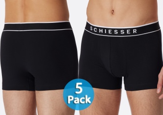 5er Pack Herren Shorts SCHIESSER 95/5 - schwarz