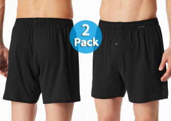 2 SCHIESSER Herren Boxershorts Multipack - schwarz