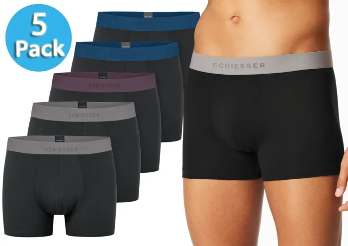 5er Pack Männer Shorts SCHIESSER 95/5 - schwarz 5er Pack Männer Shorts SCHIESSER 95/5 - schwarz