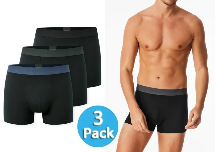 3er Multipack Herren Shorts SCHIESSER 95/5 - schwarz 3er Multipack Herren Shorts SCHIESSER 95/5 - schwarz