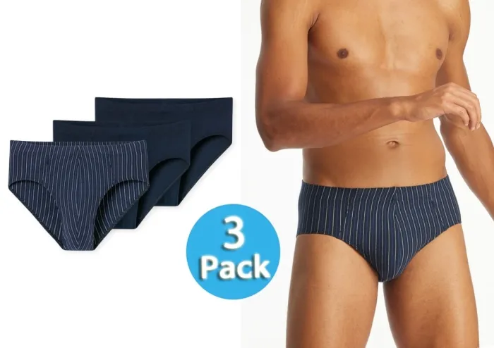 3er Pack Herren Supermini SCHIESSER 95/5 Essentials - dunkelblau 3er Pack Herren Supermini SCHIESSER 95/5 Essentials - dunkelblau