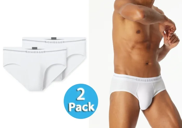 Herren Rio-Slip SCHIESSER Cotton Flex - weiß