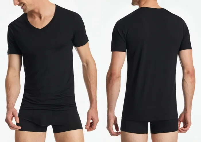 Herren T-Shirt SCHIESSER Premium Modal - schwarz Herren T-Shirt SCHIESSER Premium Modal - schwarz
