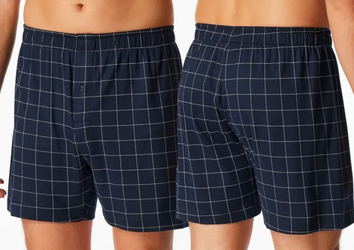 Herren Boxershorts SCHIESSER Fine Interlock - nachtblau