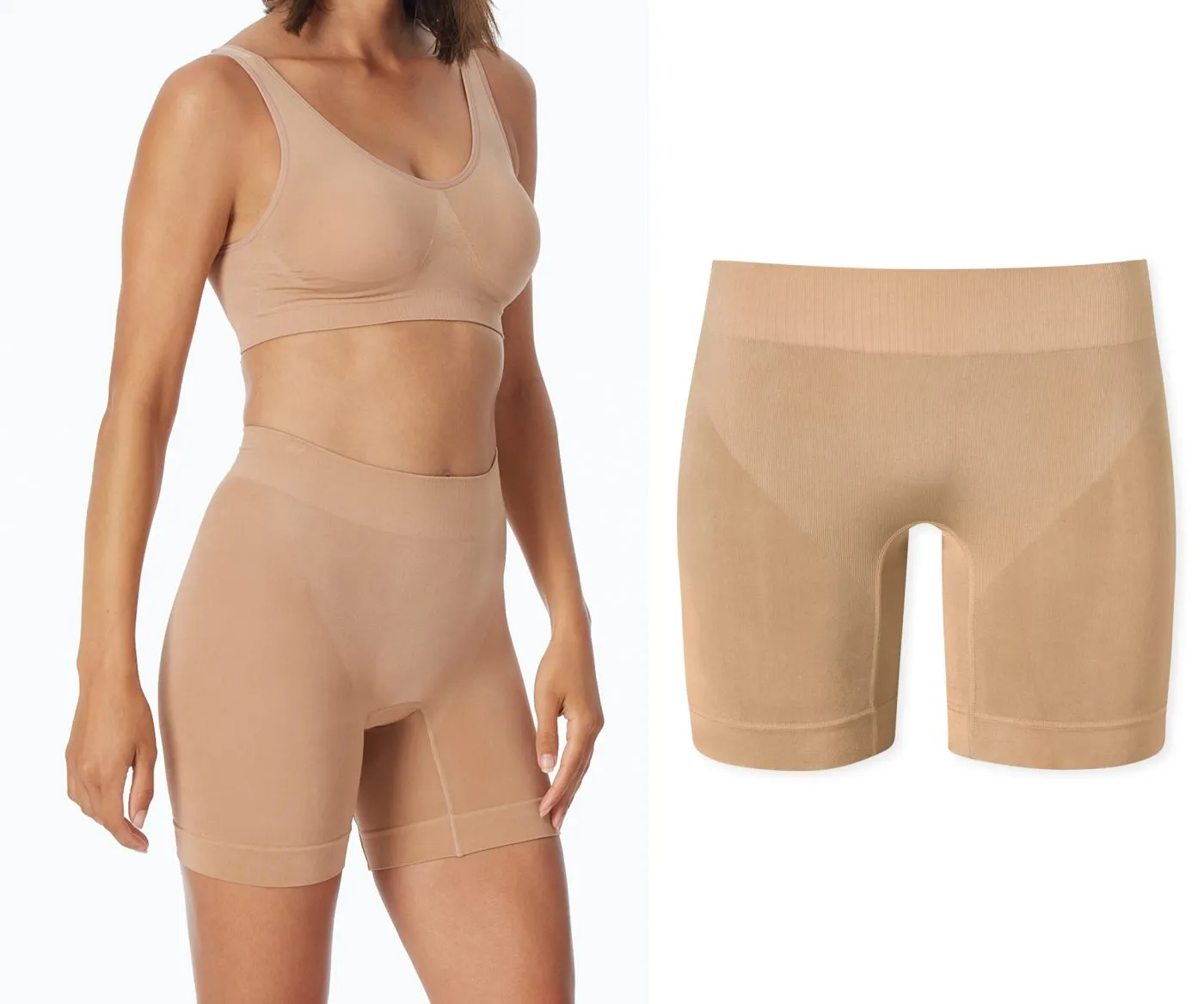 SCHIESSER Damen Biker Panty Classic Seamless - Beige