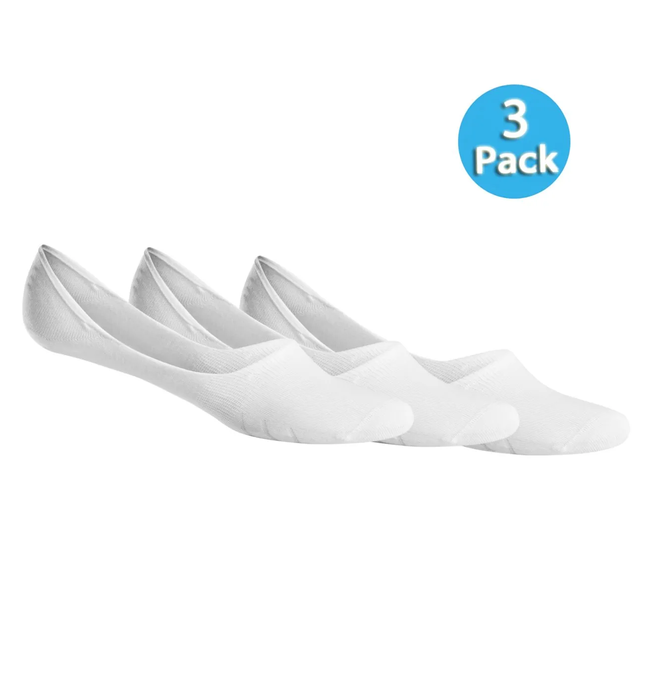 SCHIESSER Women's In-Shoe Socks 3-Pack Long Life Cool - White
