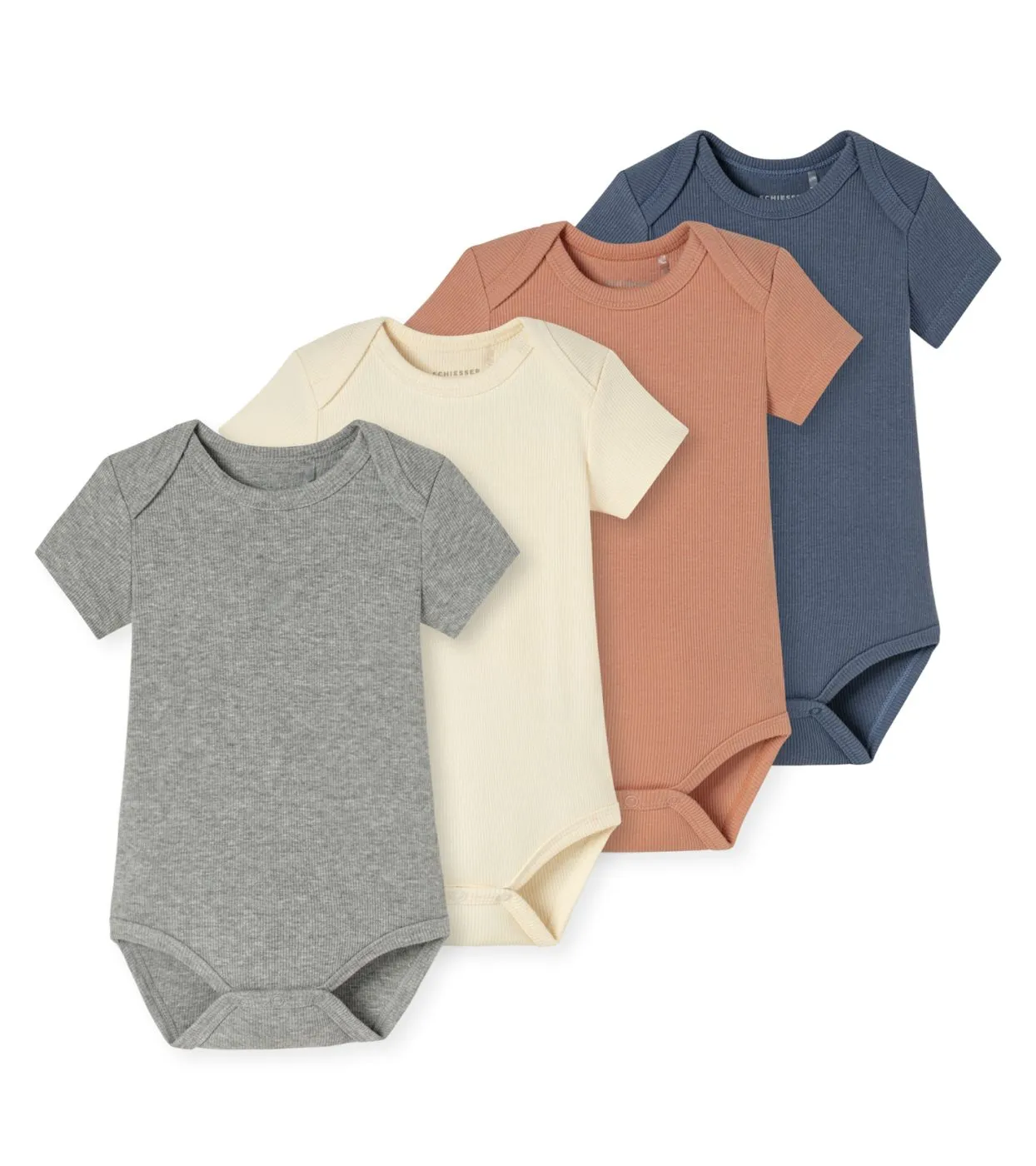 SCHIESSER 5er-Pack Baby Bodies kurzarm - Mehrfarbig