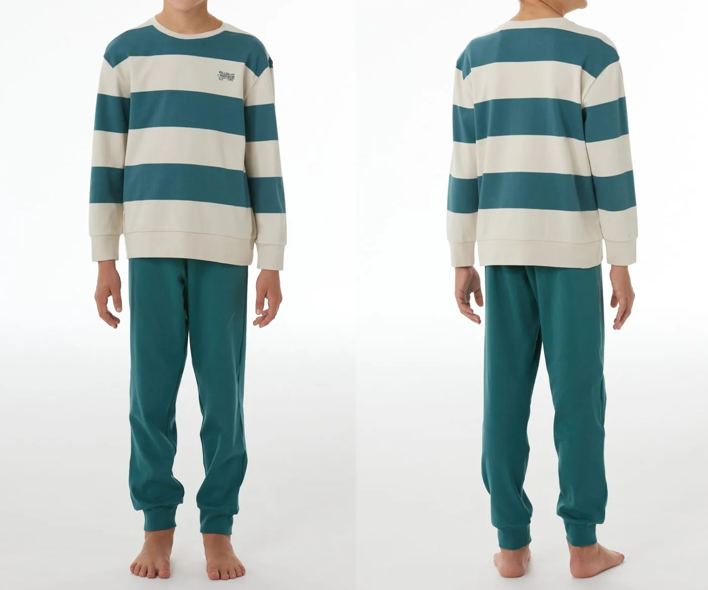 SCHIESSER Jungen Schlafanzug lang Interlock - Grün