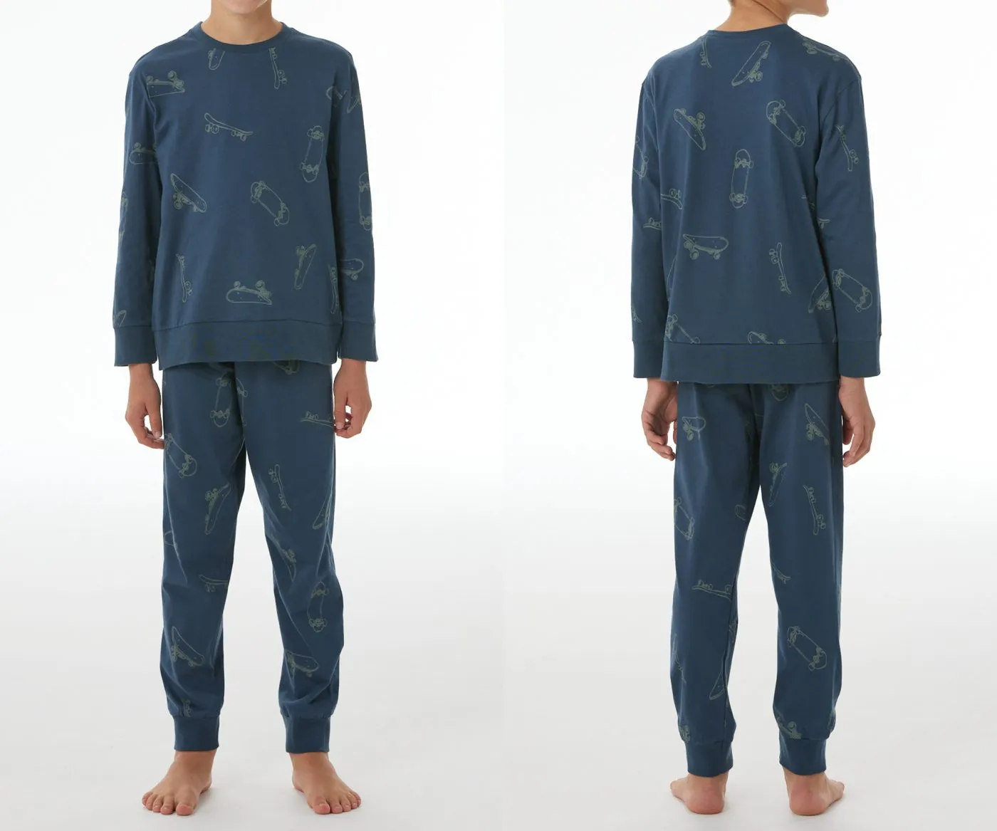 SCHIESSER Jungen Schlafanzug lang Nightwear - Dunkelblau