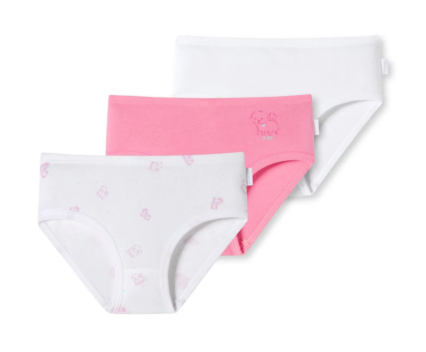 Mehrfarbige Mädchen-Hüftslips aus SCHIESSER Feinripp