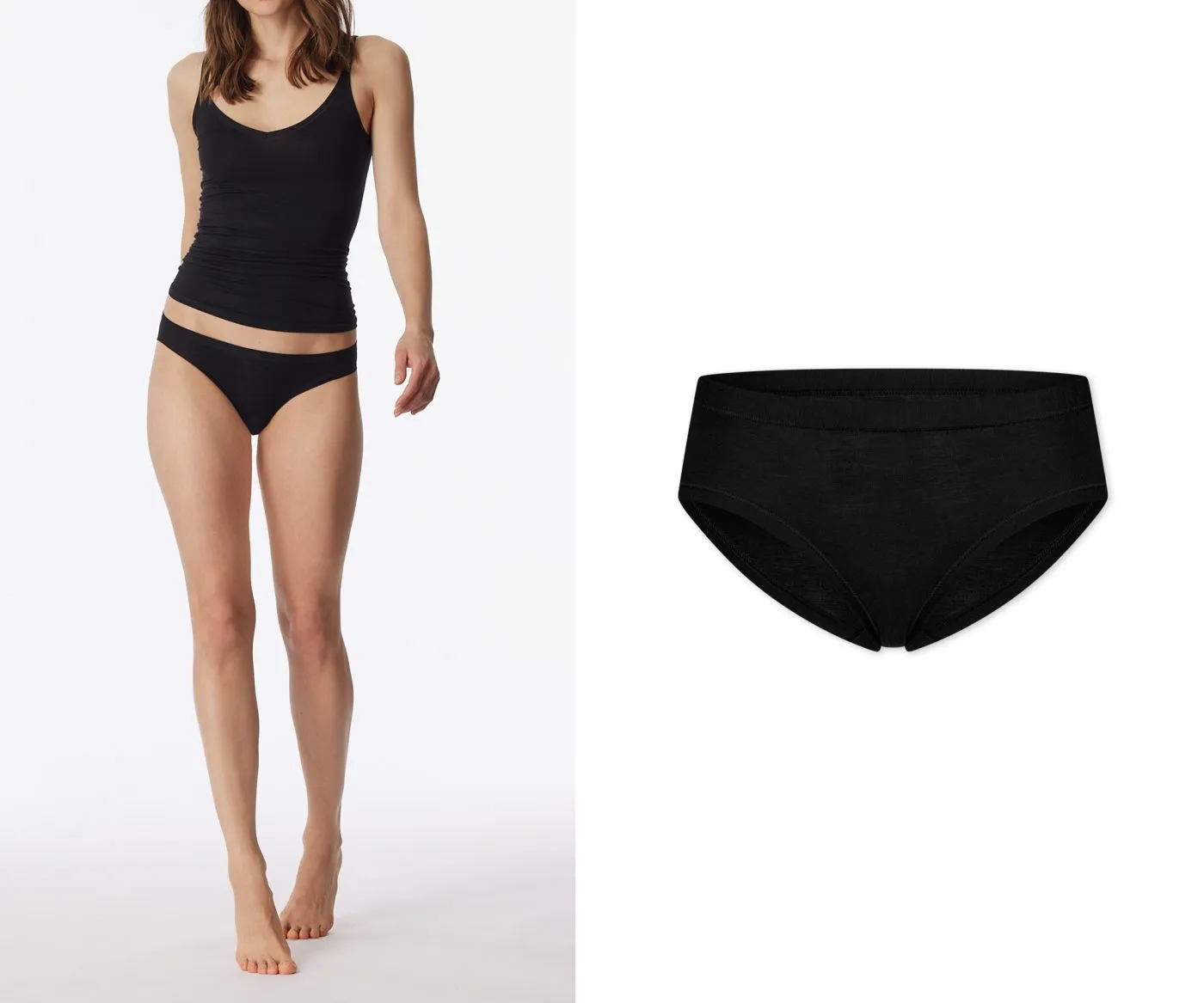 SCHIESSER Damen Minislip Personal Fit - Schwarz