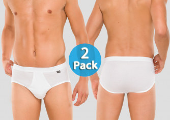 Sports Brief Cotton Essentials Fine Rib 2-Pack