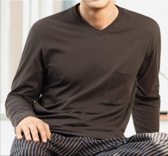 Men V-Shirt 1/1 Schiesser Mix & Relax All Year