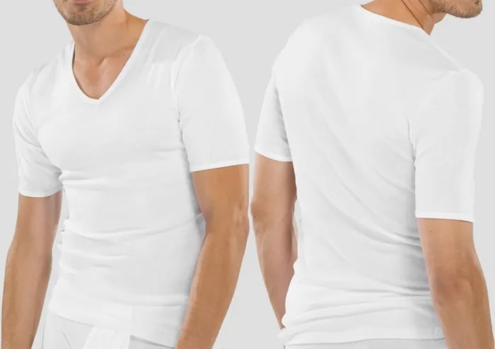 V-Shirt 1/2 Arm Schiesser Original Feinripp V-Shirt 1/2 Arm Schiesser Original Feinripp