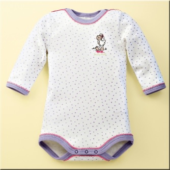 Baby Body 1/1 Schiesser Jolly Rosa