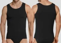 Herren Shirt 0/0 Schiesser 95/5 - schwarz Herren Shirt 0/0 Schiesser 95/5 - schwarz