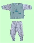 Baby-Schlafanzug Lang mit Fuss Schiesser Zaubermaus