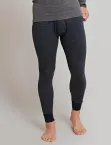 Lange Unterhose Schiesser Original Feinripp Melange dunkelblau