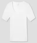 Shirt 1/2 Schiesser Luxury - weiß