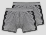 2er Pack Schiesser Shorts Cotton Stretch - anthrazit