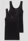 2er Pack SCHIESSER Trägertop Essential - schwarz