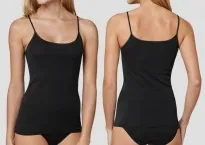 Spaghettitop Schiesser Luxury - schwarz