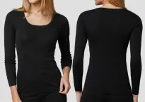 Shirt 1/1 Schiesser Luxury - schwarz