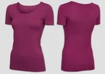 Damen Shirt 1/2 SCHIESSER Active Mesh Bamboo - beere