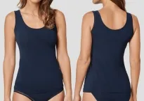 Trägertop Schiesser Long Life Soft - nachtblau