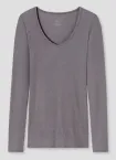 Damen Shirt 1/1 SCHIESSER Personal Fit Rippe - taupe