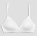 Damen BH ohne Bügel SCHIESSER Invisible Soft - gepaddet - weiß