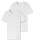 2er Pack Herren T-Shirt 1/2 SCHIESSER 95/5 - weiß