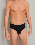 3er Pack Männer Supermini-Slip Schiesser 95/5 - schwarz