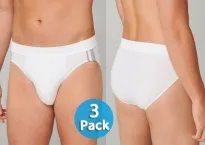 3er Pack Herren Rio-Slip SCHIESSER 95/5 - weiß